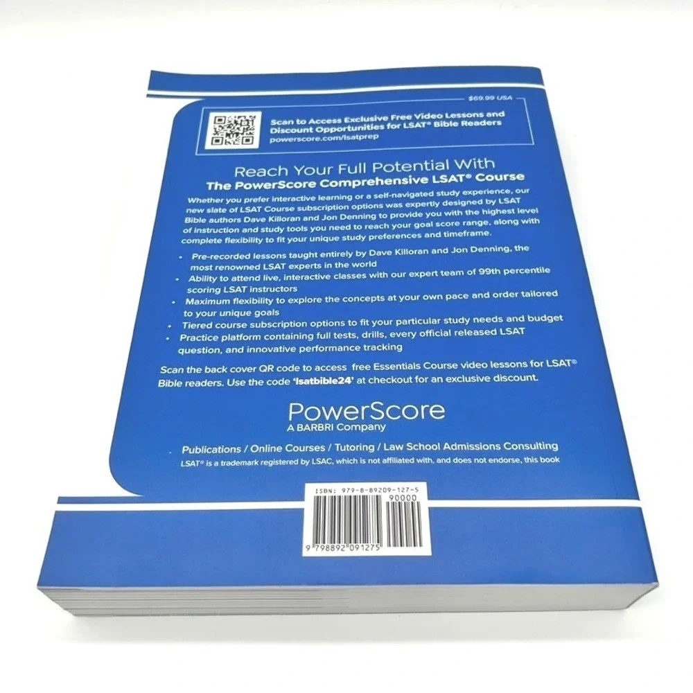PowerScore LSAT Logical Reasoning Bible 2024-2025 New LSAT David M Killoran